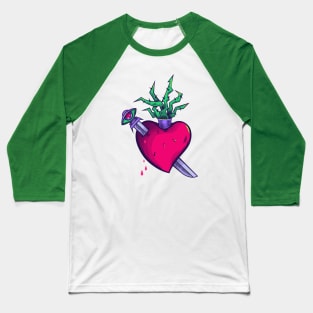 Heart Tattoo Baseball T-Shirt